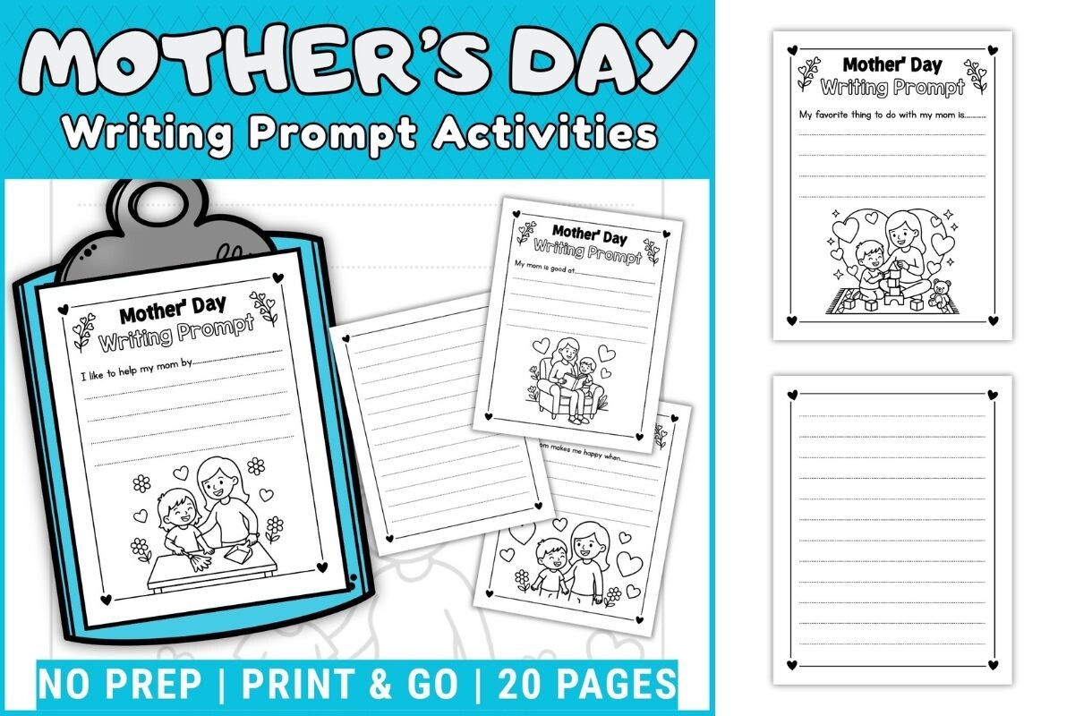 Mother’s Day Writing & Coloring Pages