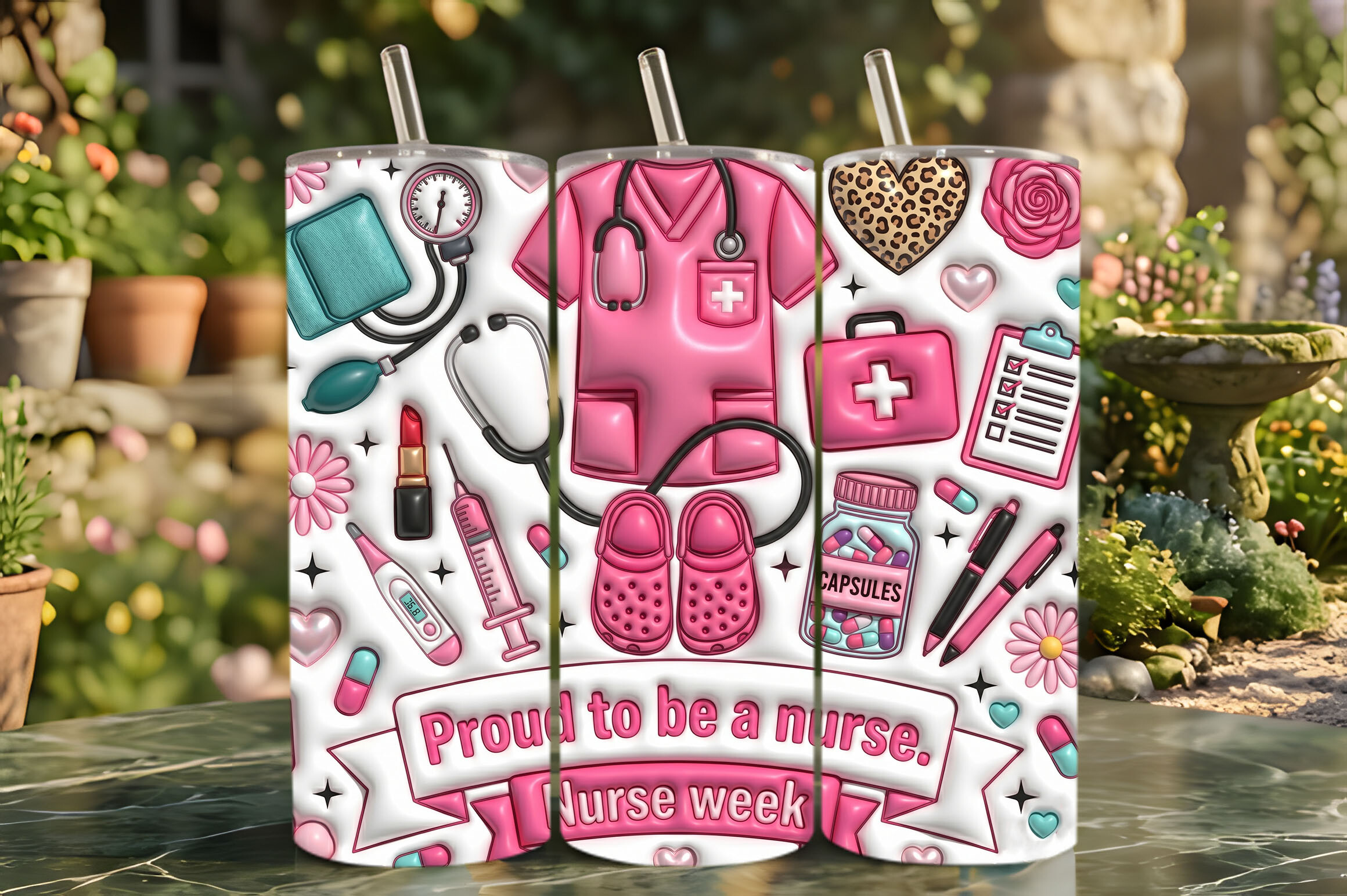 Proud to Be a Nurse Tumbler Wrap
