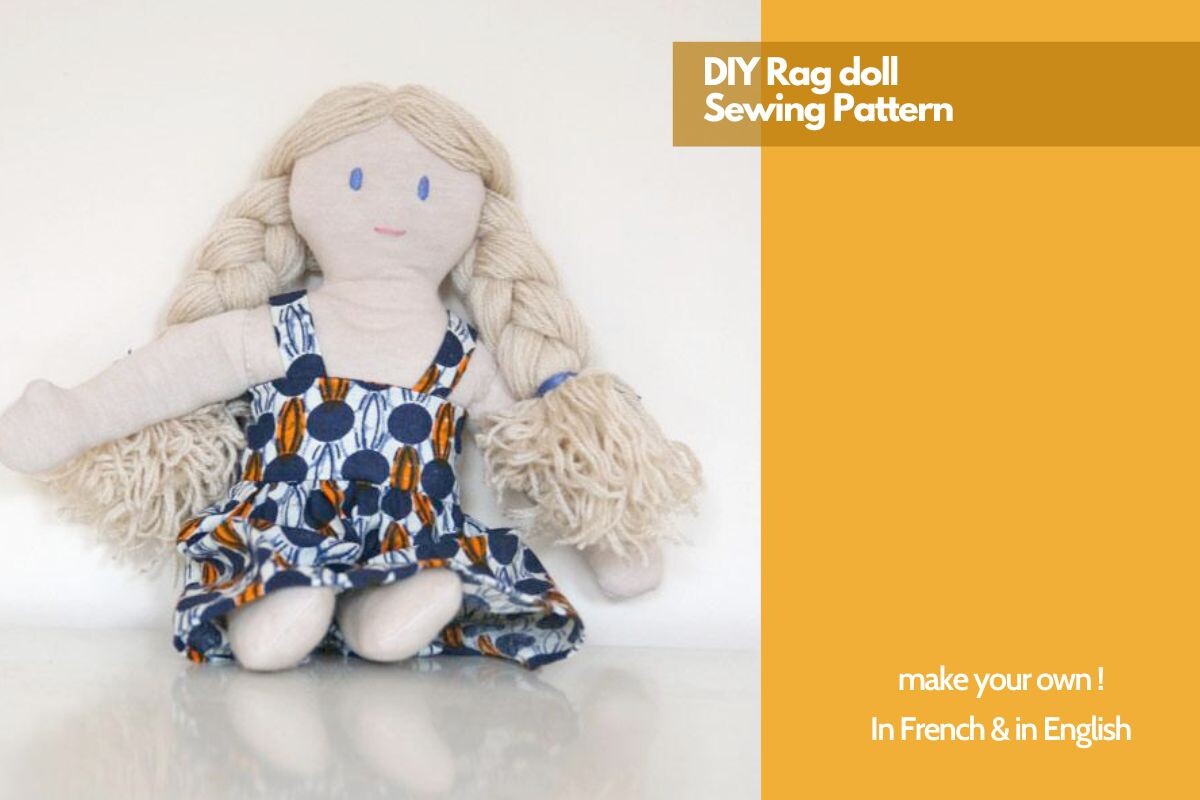 Soijah Rag Pattern Rag Doll Sewing DIY & Pattern Graphic by Petit Citron · Creative Fabrica