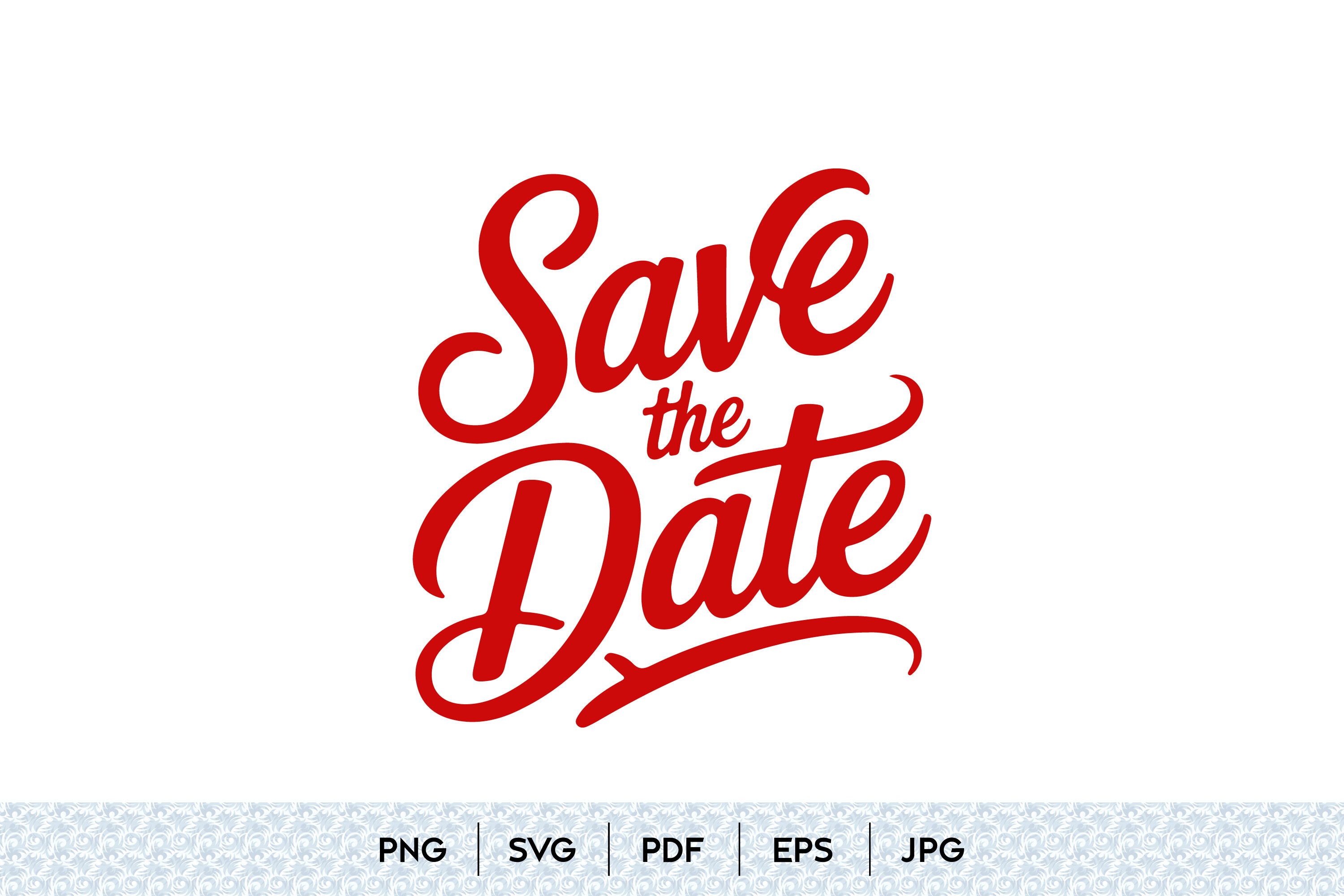 Save the Date Hand Lettering Typography