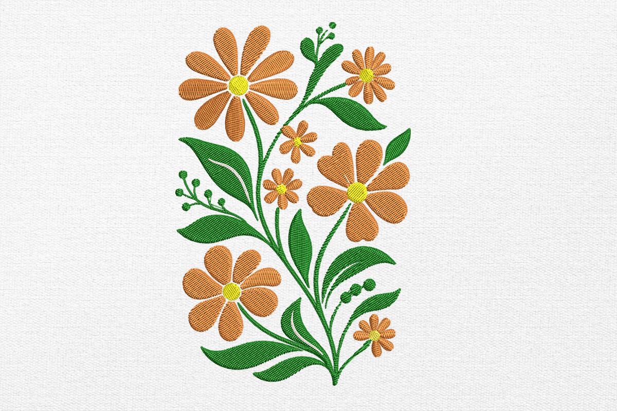 Stylized Flower Bouquet Design