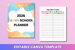 2026 ADHD School Planner Kdp Interior Graphic by DIGITAL PRINT BOX ...