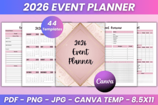 2026 Event Planner Kdp Interior Graphic by DIGITAL PRINT BOX · Creative ...