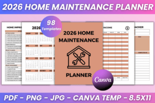 2026 Home Maintenance Planner Kdp Graphic by DIGITAL PRINT BOX ...