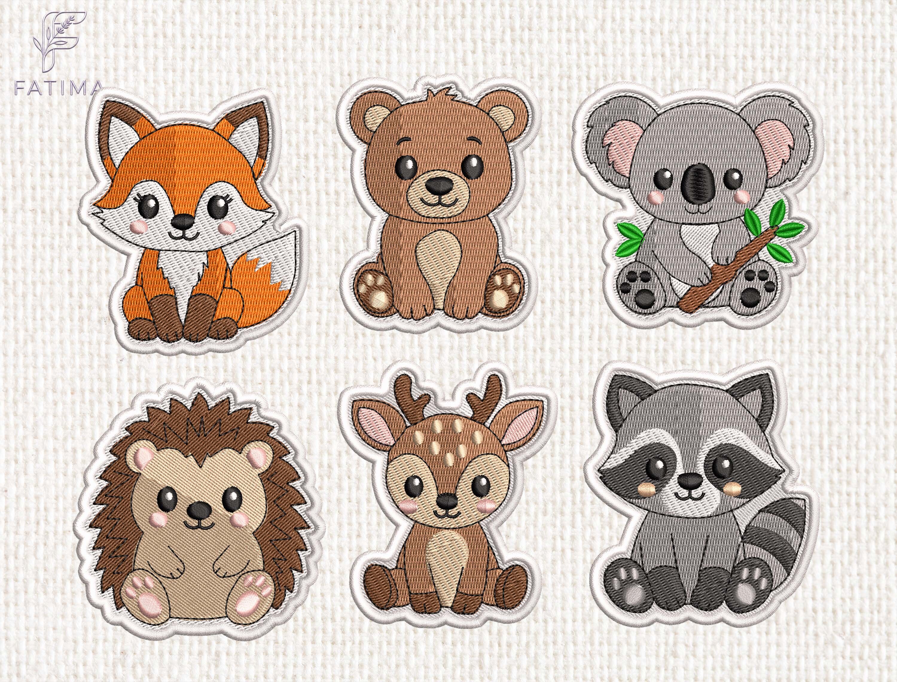 Animal Patch Embroidery Design Set