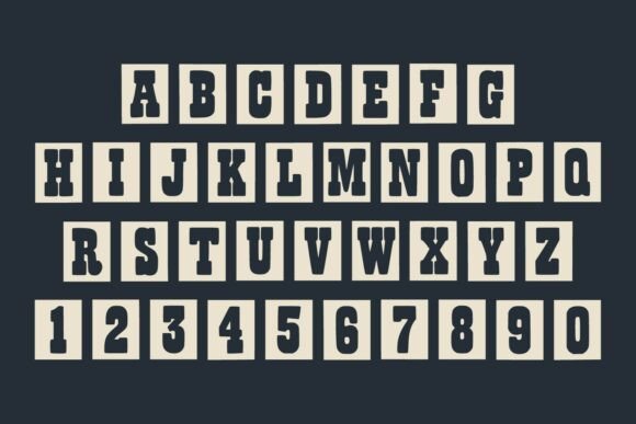Block Western Font - Preview 3