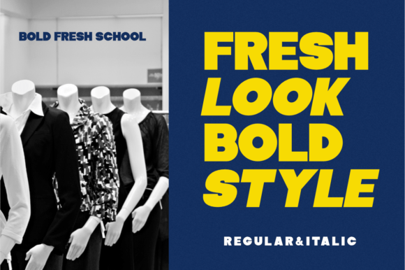 Bold Fresh School Font - Preview 1