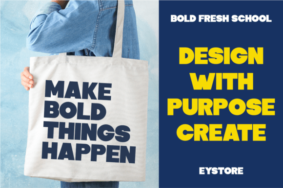 Bold Fresh School Font - Preview 5