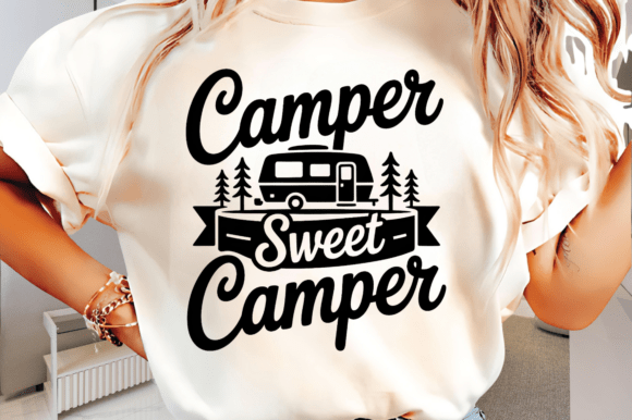 Camper Sweet Camper PNG Design