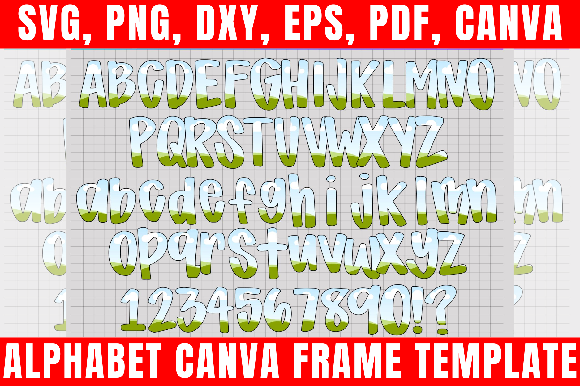 Canva Frame Template Alphabet