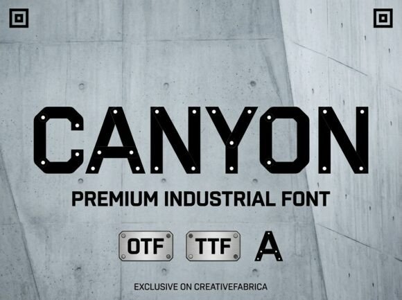 Canyon Font - Preview 1