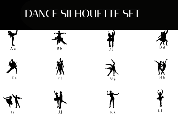 Dance Silhouette Set Font - Preview 1