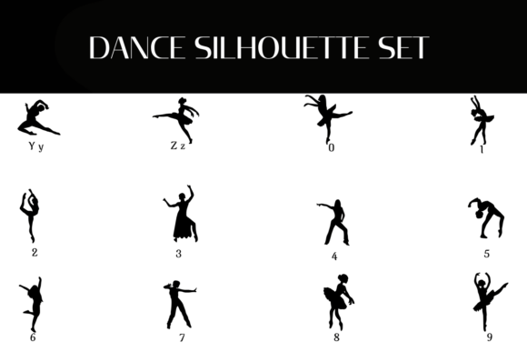 Dance Silhouette Set Font - Preview 3