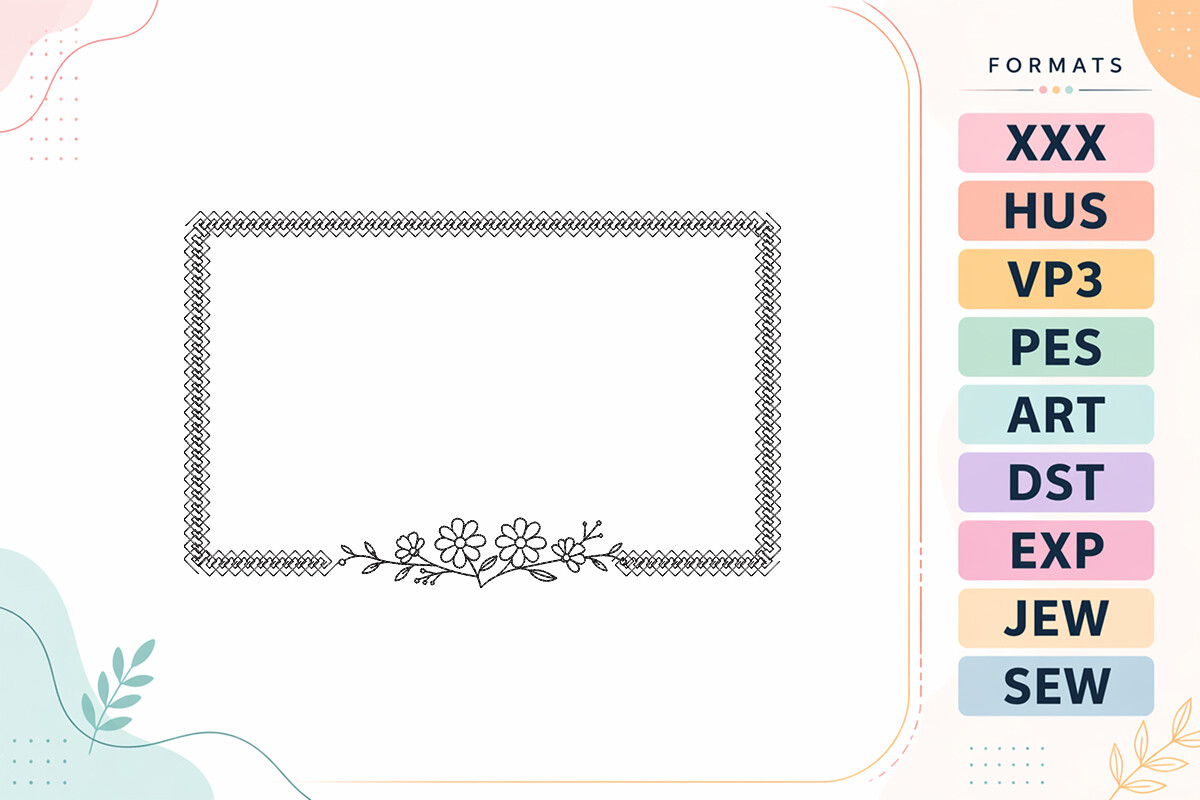 Decorative Floral Frame