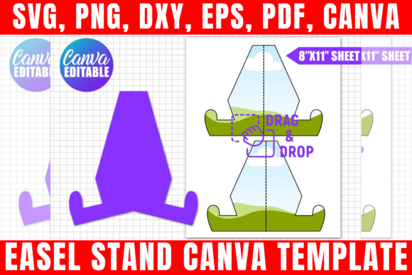 Easel Stand Canva Template
