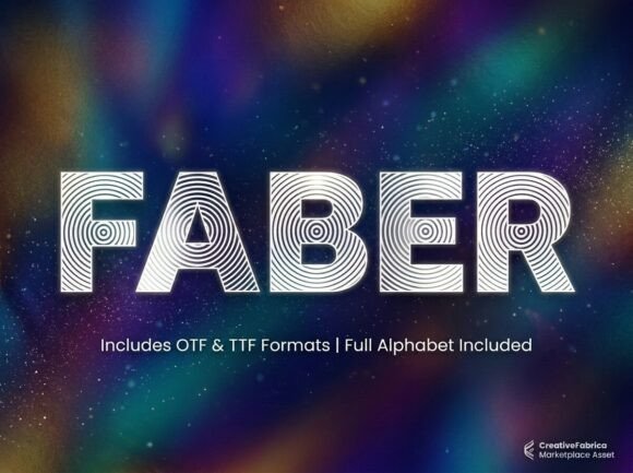 Faber Font PNG with transparent background - Preview 1