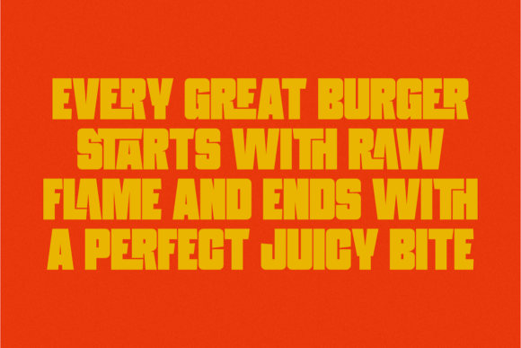Fresh Burger Font font preview - 1