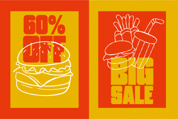 Fresh Burger Font font preview - 4