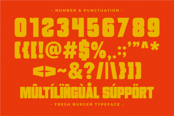 Fresh Burger Font font preview - 6