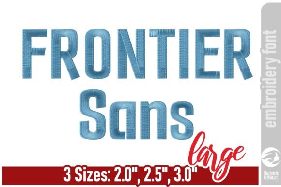 Frontier Sans Embroidery Font - Small Sewing & Crafts Embroidery Design By TheSpiritInMotion