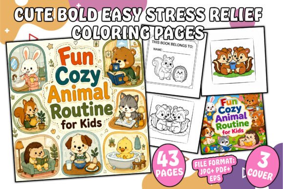 Fun Cozy Animal Routine Book for Kids