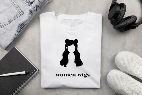 Girl Hair Silhouette Set Font - Preview 4