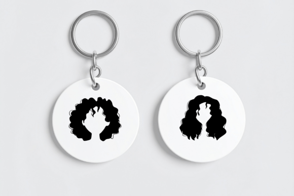 Girl Hair Silhouette Set Font - Preview 5