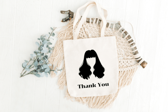 Girl Hair Silhouette Set Font - Preview 6