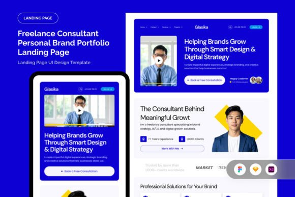 Glasika - Consultant Portfolio Landing