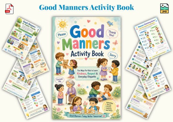 Good Manners Activity Book Grafik KDP-Interieurs Von KDPLab