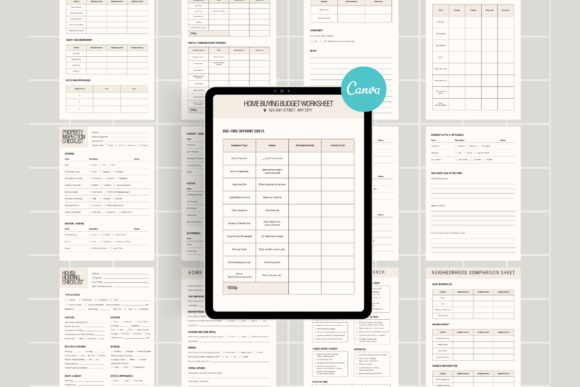 Home Buyer Guide Canva Templates Bundle
