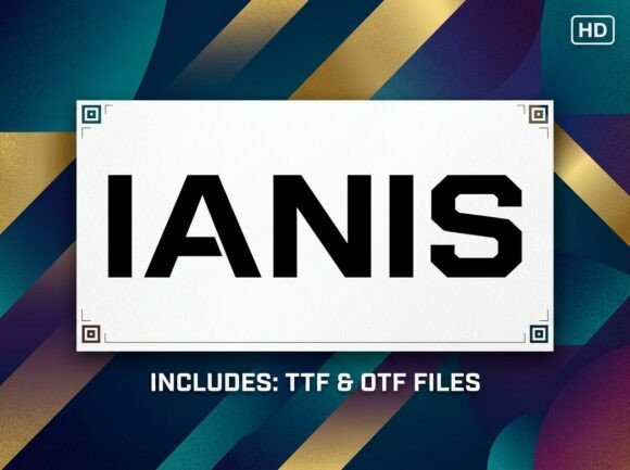 Ianis Font PNG with transparent background - Preview 1