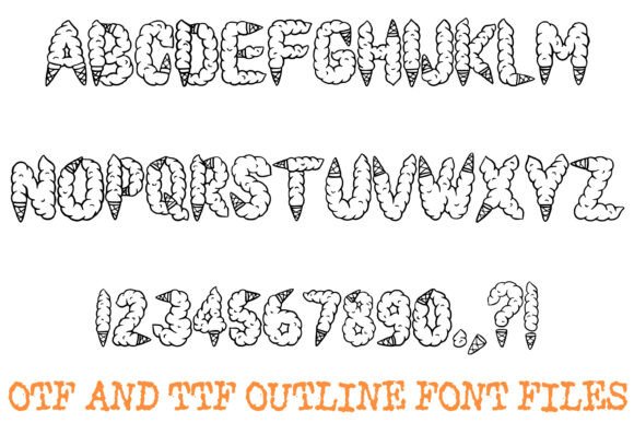 Ice Cream Cone Font - Preview 1