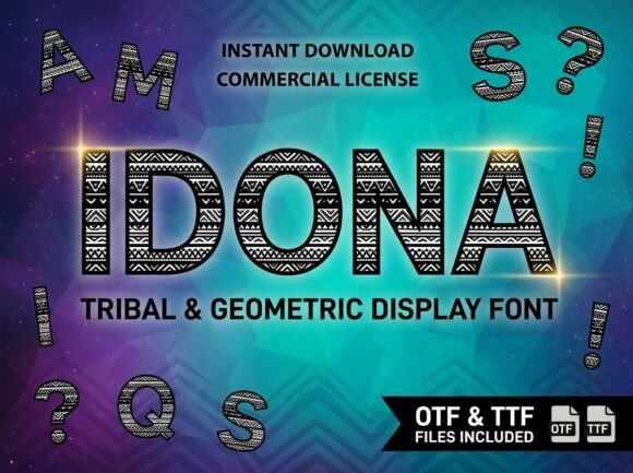 Idona Font PNG with transparent background - Preview 4