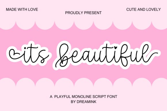 It’s Beautiful Font Scritti a Mano Font Di Dreamink (7ntypes)