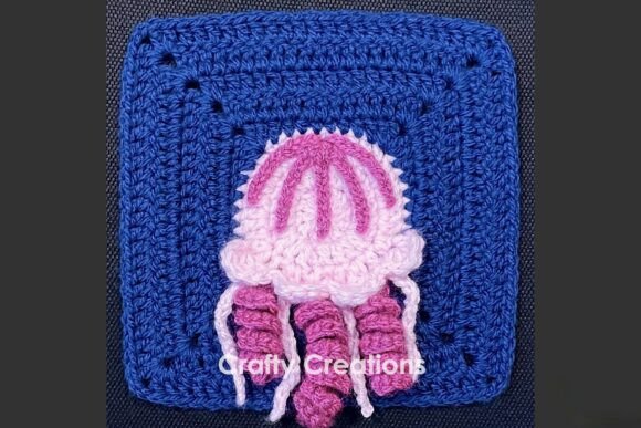 Jellyfish Granny Square Crochet Pattern