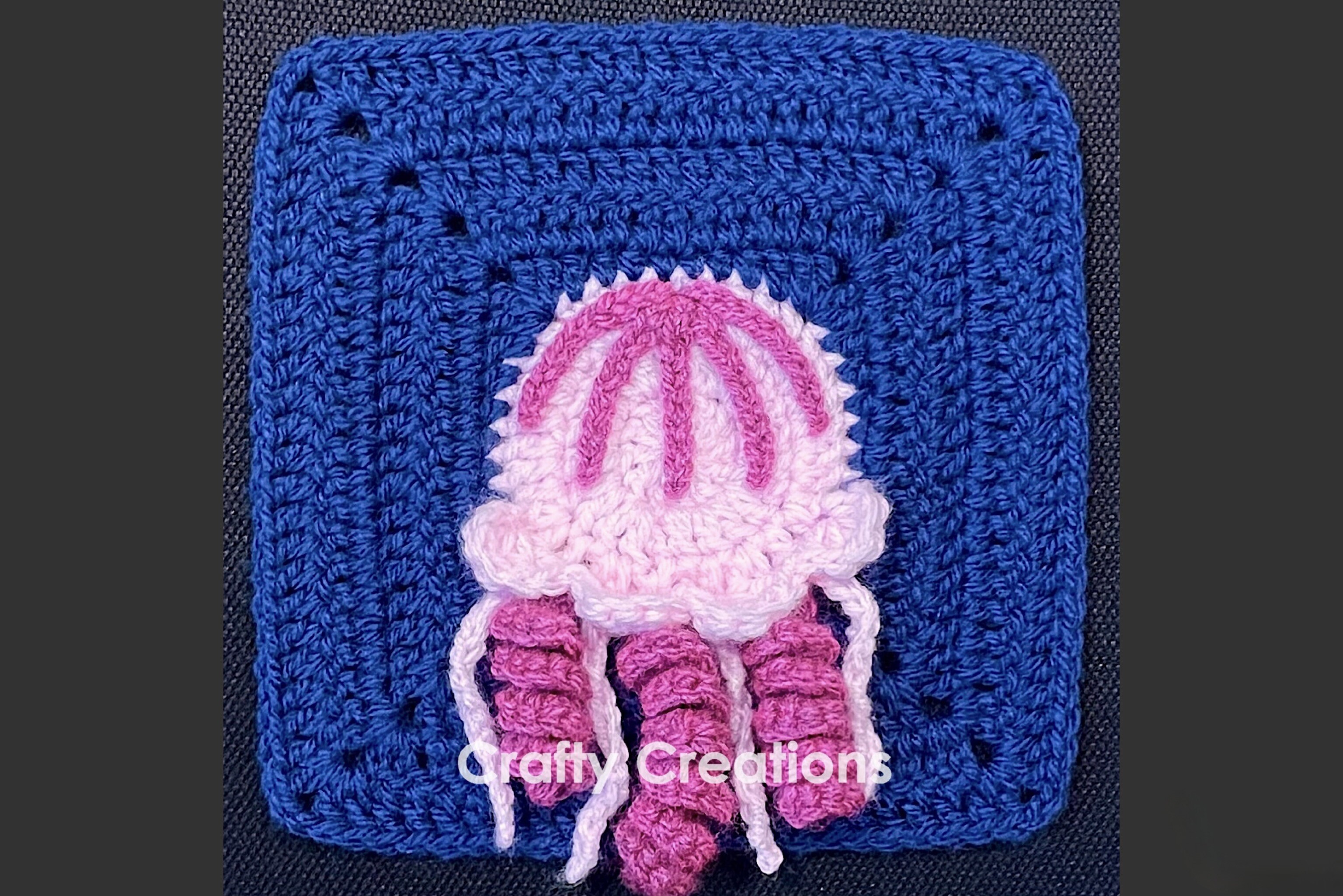 Jellyfish Granny Square Crochet Pattern