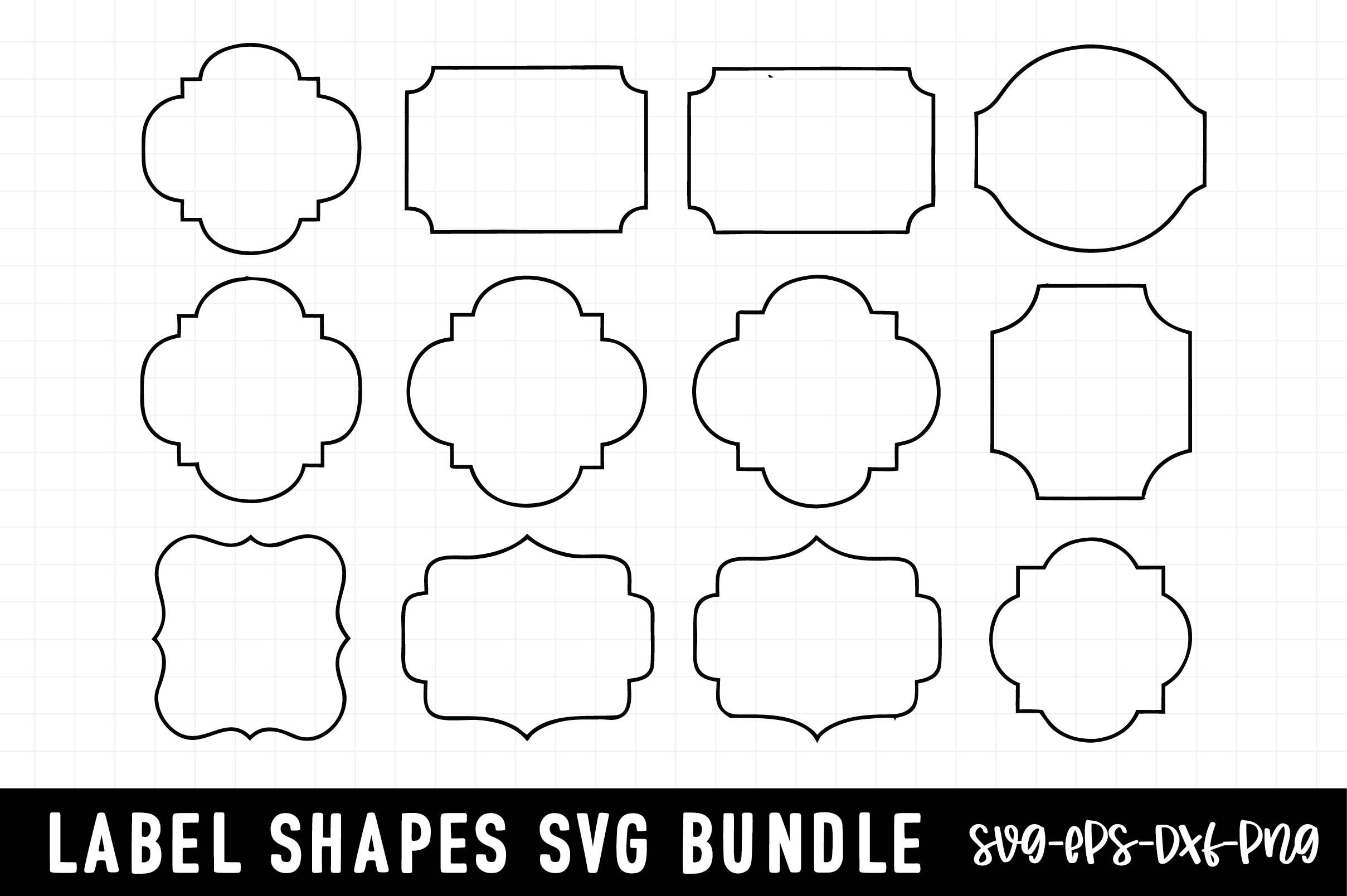 Label Shapes Svg, Custom Label Svg