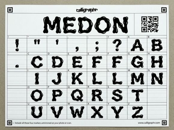 Medon Font PNG with transparent background - Preview 1