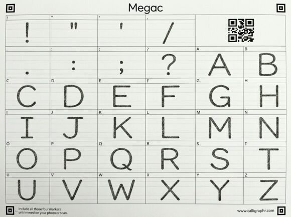 Megac Font PNG with transparent background - Preview 1