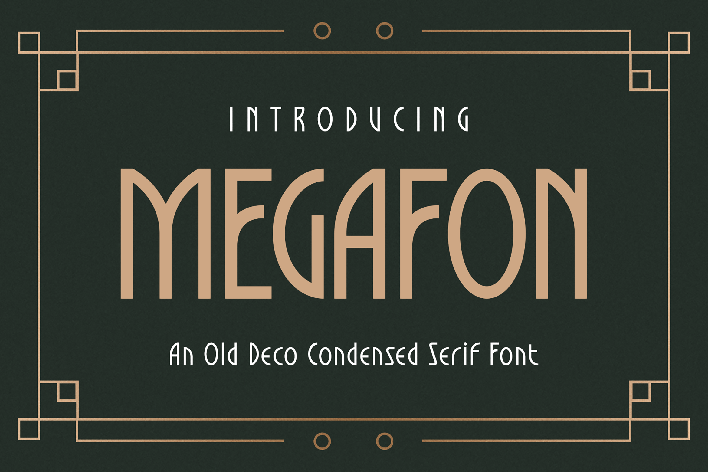 Megafon preview - condensed serif display font