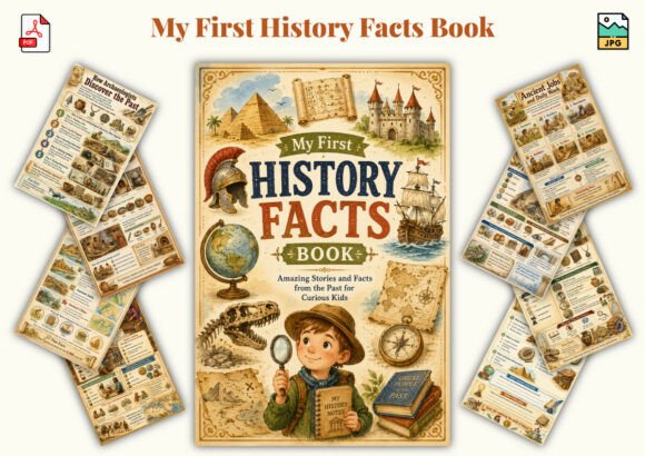 My First History Facts Book Graphic KDP Interiors By KDPLab
