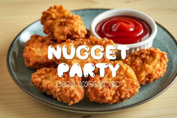 Nugget Soda Font PNG with transparent background - Preview 3
