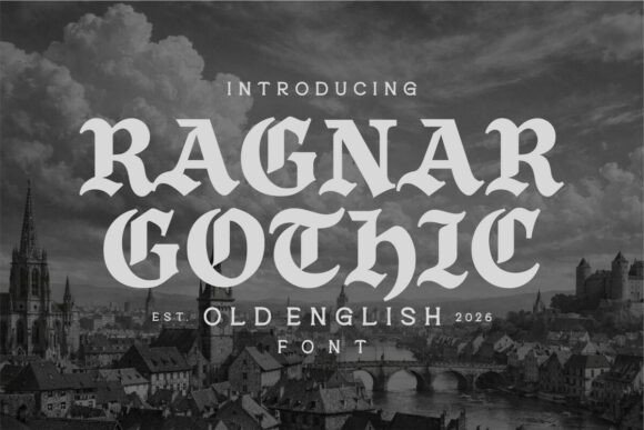Ragnar Gothic Font PNG with transparent background - Preview 1