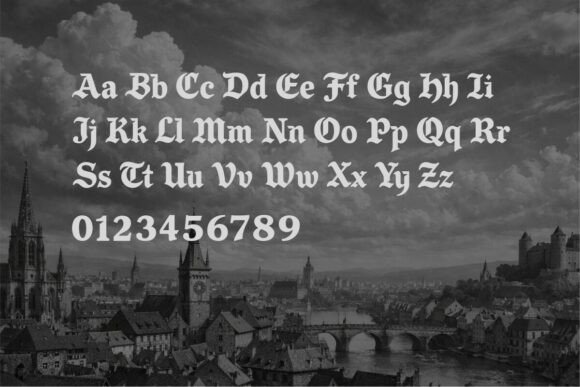 Ragnar Gothic Font PNG with transparent background - Preview 2