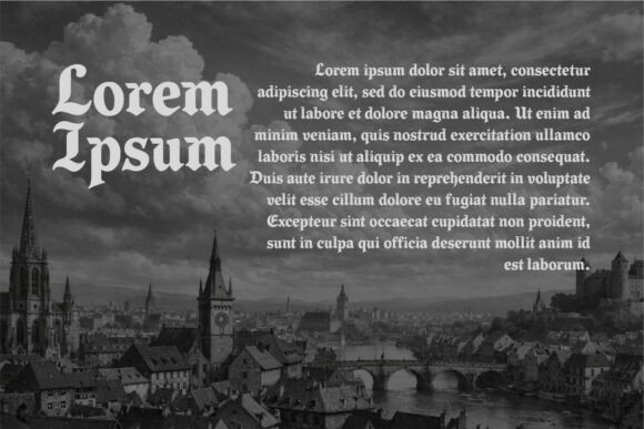 Ragnar Gothic Font PNG with transparent background - Preview 3