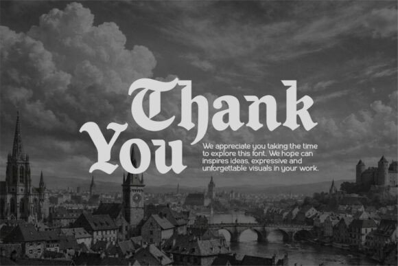Ragnar Gothic Font PNG with transparent background - Preview 4