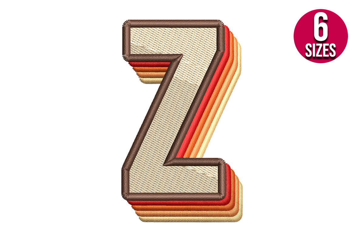 Retro Alphabet Letter Z