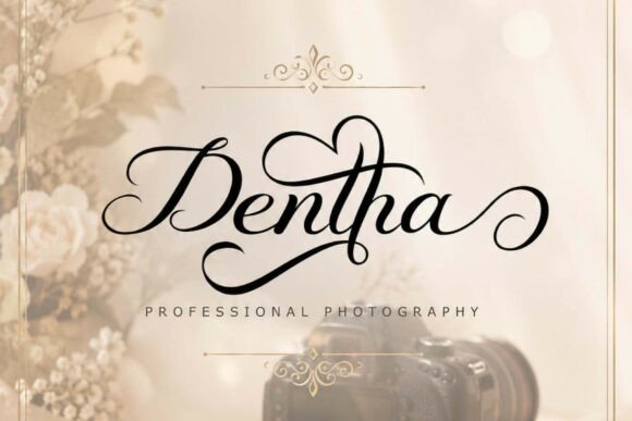 Romantic Amitha Font PNG with transparent background - Preview 2