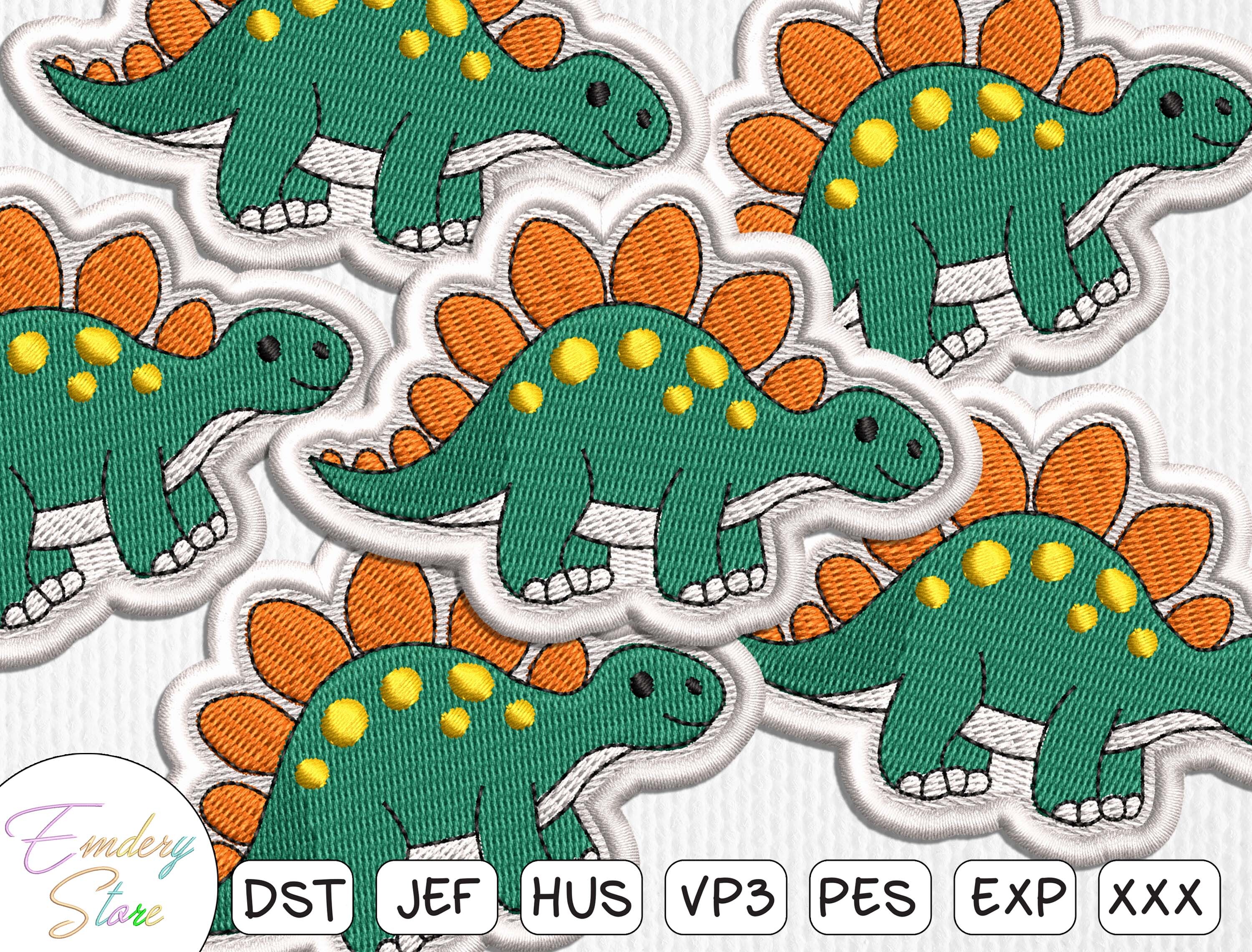 Stegosaurus Dinosaur Embroidery Patch